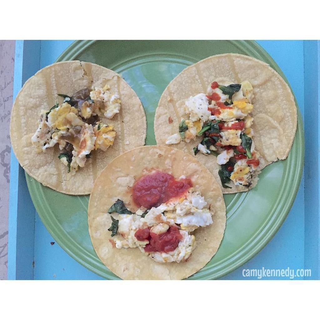 camykennedy's tweet photo. Just another #cleanandeasy breakfast! *Spinach and egg whites on corn tortillas*
#
Food is awesome. Dieting is not!… https://t.co/l3ppPSyqWP