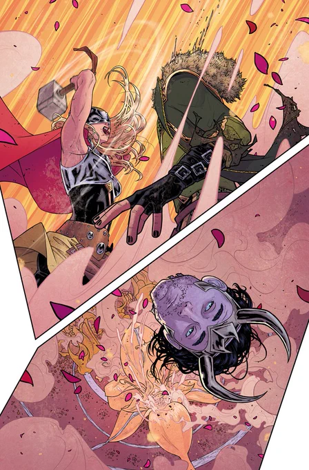 THE MIGHTY THOR #3, featuring Loki's severed head, is out today! Written by @jasonaaron , art by @COLORnMATT and me. 