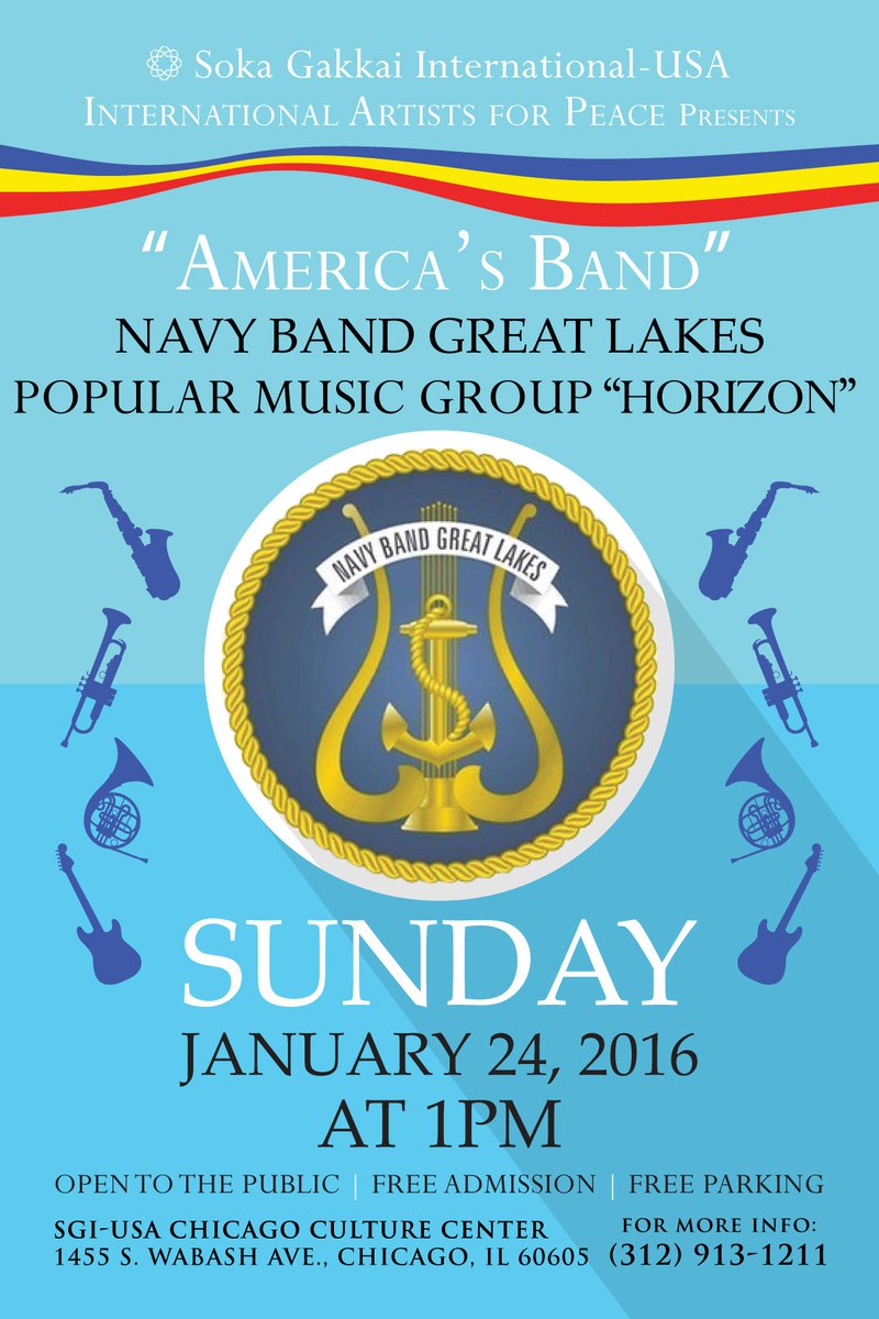 Check out Navy Band Great Lakes "Horizon" on January 24 at 1:00 pm.  #NBGL #Horizon #NavyBandGreatLakes