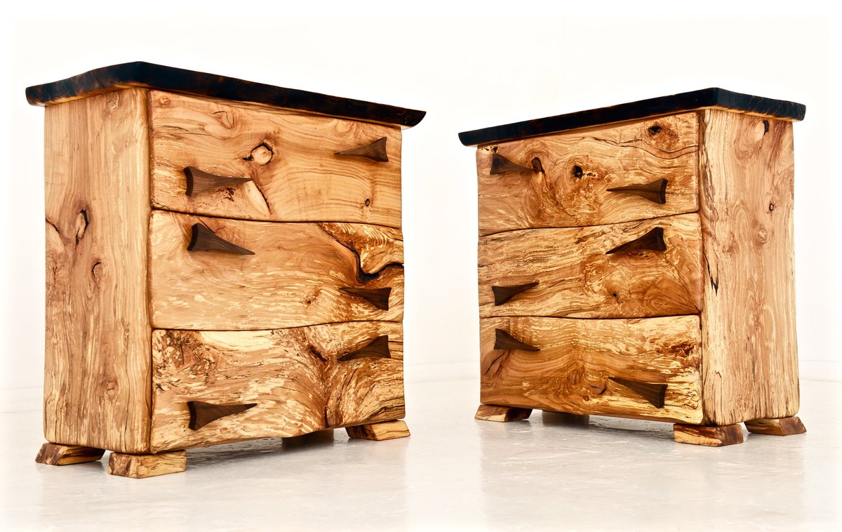 Autumnal Drawers - Spalted Beech and English Walnut #BritishMade  #iLoveHD #interiordesign allan-lake.com