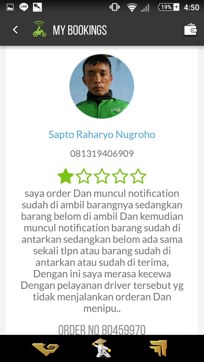 RizaldiMuhammad's tweet photo. @gojekindonesia tolong di beri sanksi sebesar2nya kepada oknum tersebut, pesanan orang sakit di buat mainan https://t.co/MAPBic27vj