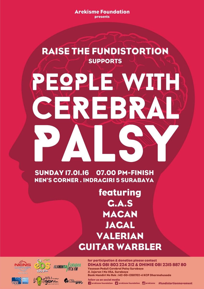 Weekend ini hari minggu kami akan menggalang dana utk penderita #cerebralpalsy, jd sisihkan uang utk berdonasi ya