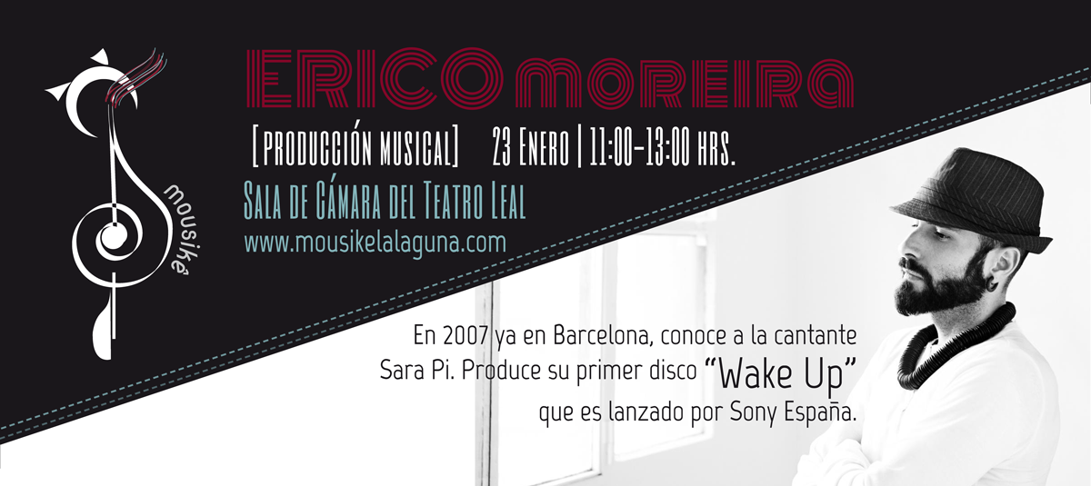 CulturaLaLaguna's tweet photo. Masterclass con Erico Moreira, 23 de enero a las 11.00h en el Teatro Leal, entrada gratuita hasta completar aforo https://t.co/7cXx2PBhog