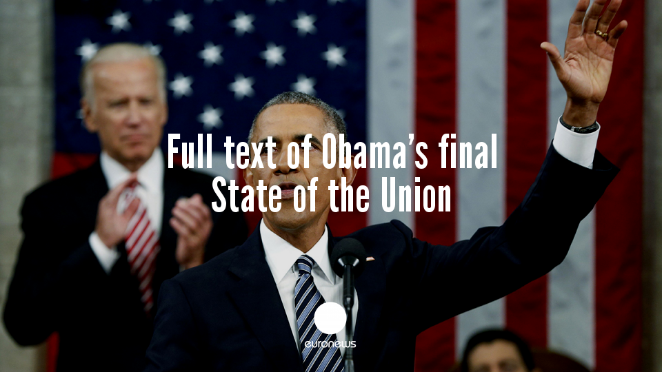 Full text of Obama's final #SOTU eurone.ws/WZFW6
