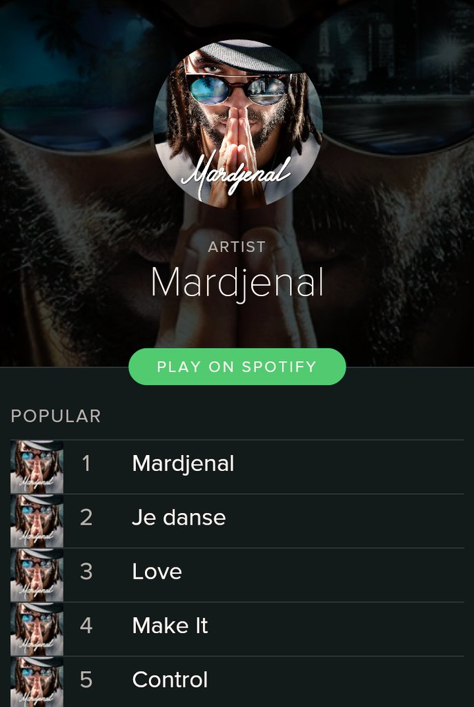 Mardjenal's tweet image. L'Ep est sur @Spotify 

Il faut 250 abonnés pour certifier mon compte !! A vous de jouer 

play.spotify.com/artist/69m98Jz…