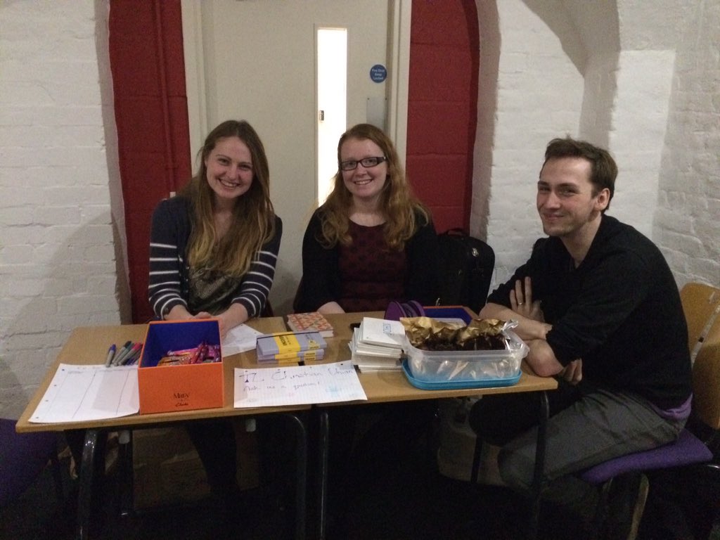 TrinityLabanCU's tweet image. Hanging out at refreshers in the SU. Come and see us for chats and brownies- we'll be here till 2 :)