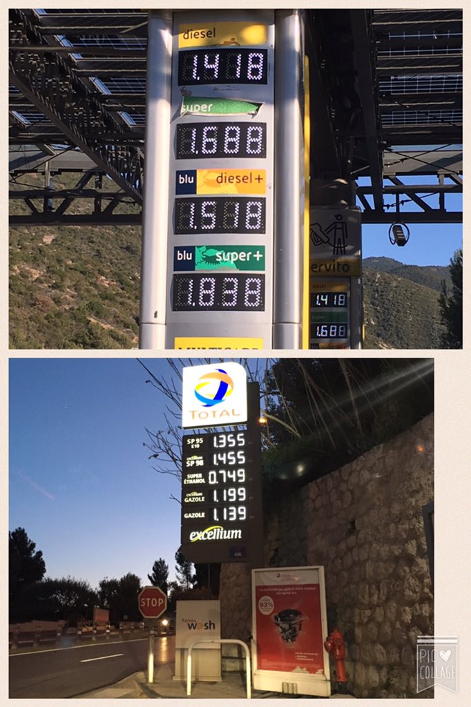 EPicedi's tweet photo. #benzina #prezzi Italia Francia a confronto https://t.co/nc7QCWMijd