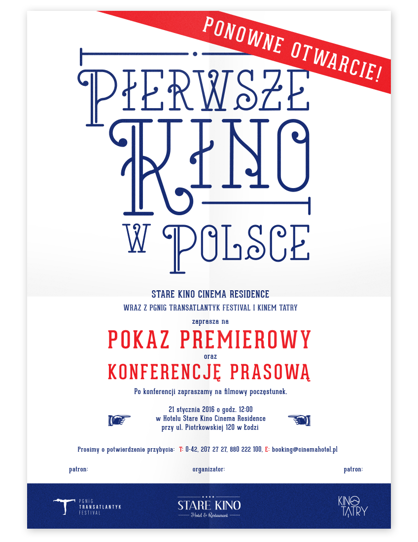 StareKinoHotel's tweet photo. Halo,halo czy są tu łódzcy #dziennikarze? Zapraszamy was na konferencję prasową z okazji otwarcia naszego kina!#łódź https://t.co/3nTVM3Z2qo