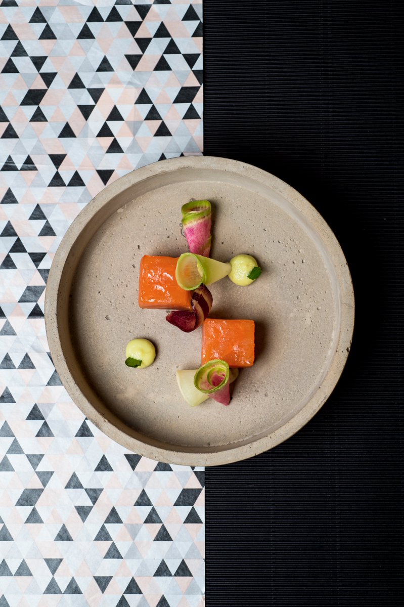 LoicDable's tweet photo. #Yummy Salmon gravlax Koutoukou &amp; soumbala vinaigrette #Food #Cafedapper https://t.co/2Dw2nrMAPf