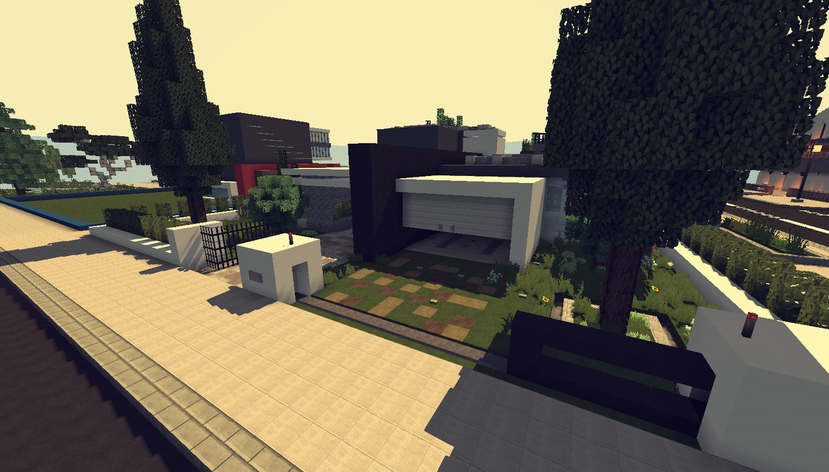 MG_Minecraft's tweet photo. Little moderne house on @Flac_Public https://t.co/b136vNUmV2