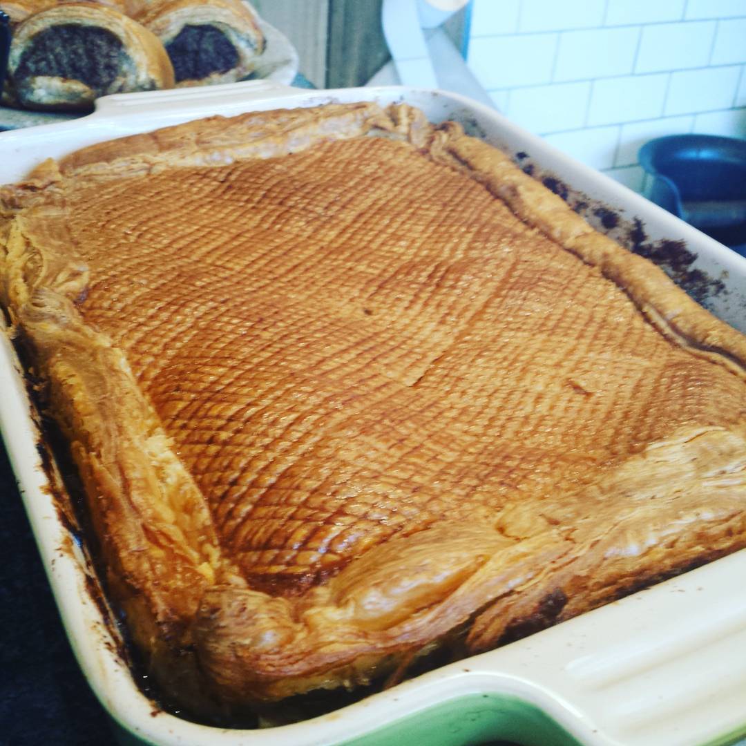 You all campaigned for more pie, so our Beef &amp; Guinness pie returns today for lunch! 
#pie #hotstuff #aldesko