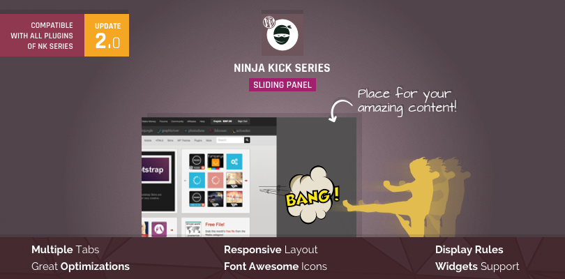 pvaxrix's tweet photo. Meet the Ninja Kick: Exclusive Sliding Panel for #WordPress ★ https://t.co/t1JyvTDjB6 https://t.co/Tc6XlmPsqy