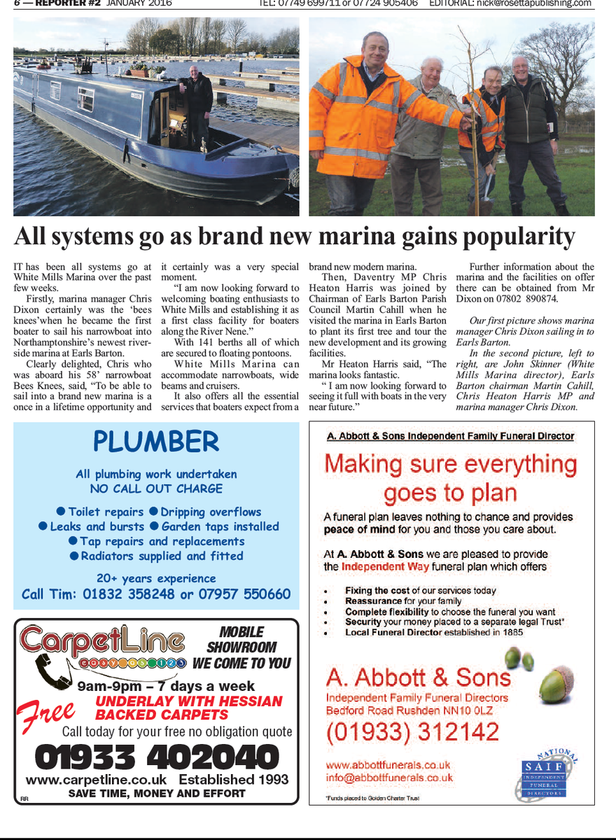 RushdenReporter's tweet photo. Advertise in the #rushdenreporter - these businesses did! https://t.co/WhcDecAfIl