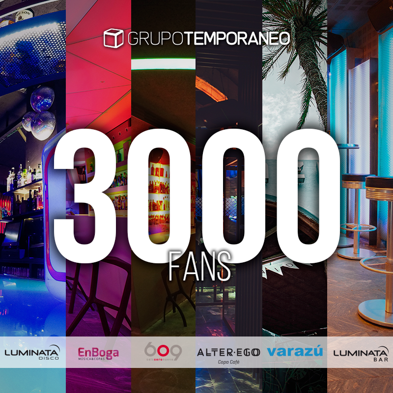 grupotemporaneo's tweet photo. Seguimos creciendo día tras día gracias a vuestra confianza, ¡¡Ya somos más de 3000!! 👍 https://t.co/FVsHSoW2Re https://t.co/uRX0A7cvwb