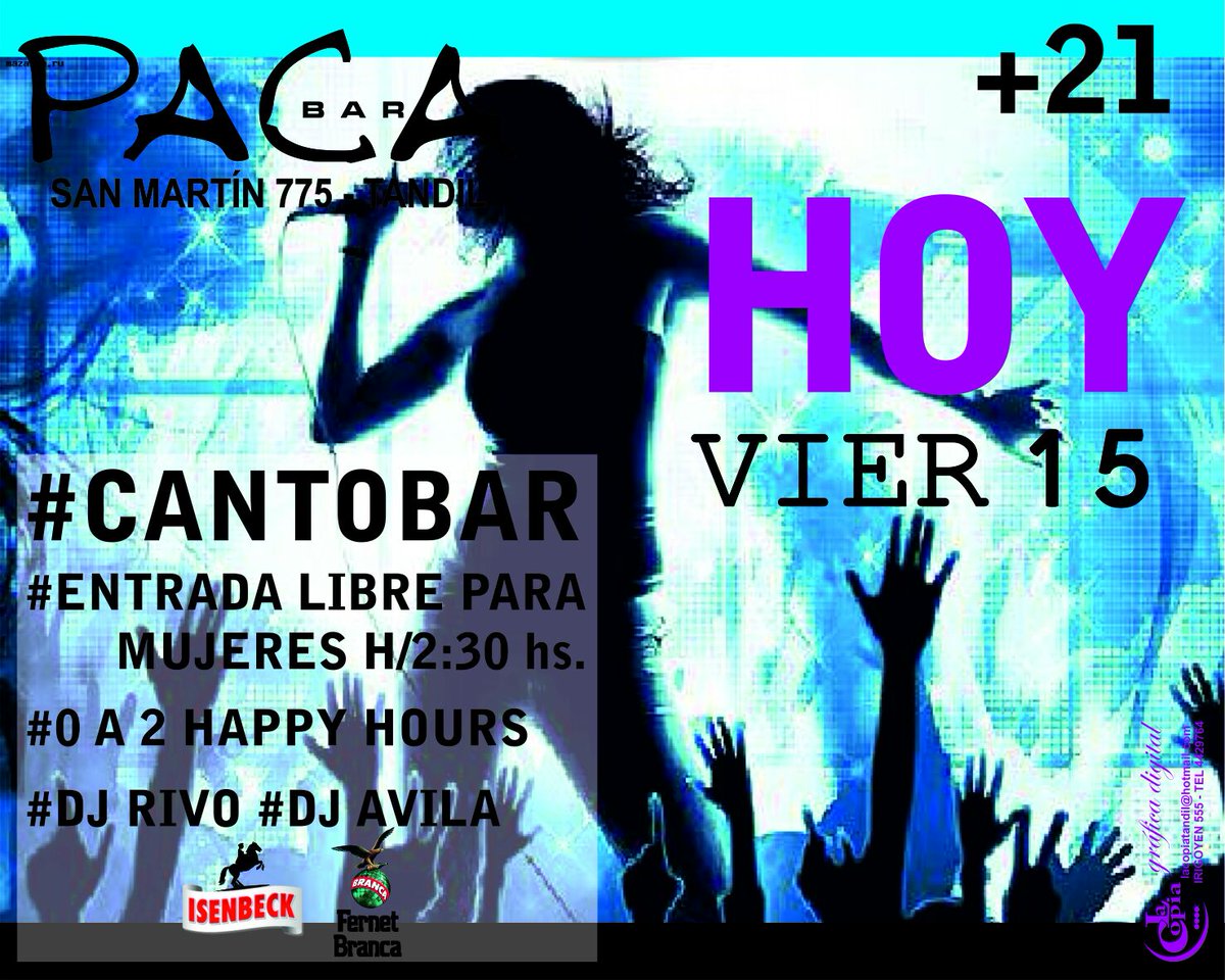 BonannaLeonardo's tweet photo. Viernes de bar ,sumate https://t.co/KLmmmiKYNd