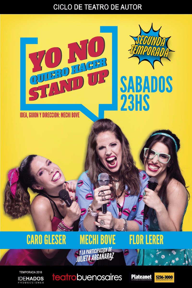 VOLVEMOS! SABADO 23HS EN EL TEATRO BUENOS AIRES! Entradas por <a href="/Plateanet/">Plateanet</a> ! <a href="/IDEHADOS/">IDEHADOS</a>