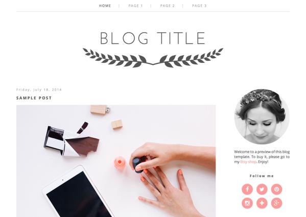 Blogger template expires today, so get it while you can! :) etsy.me/1PbhcZy #bbloggers #fbloggers #lbloggers