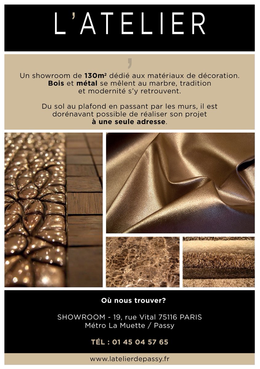 AtelierPassy's tweet photo. C'EST LE MOMENT D'EN PROFITER. 10% sur vos projets de décoration à l'@AtelierPassy. https://t.co/uzl7uAAoXM