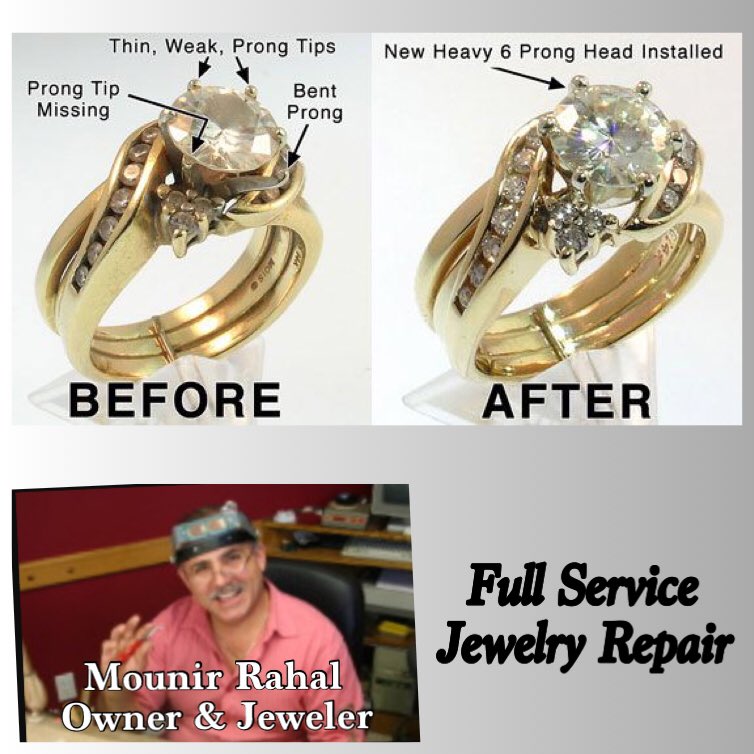 MRahalJewelers's tweet image. Don't wait till its to late and then you loose a diamond!! #CaringMasterJeweler #FullServiceRepair #DoneOnPremises