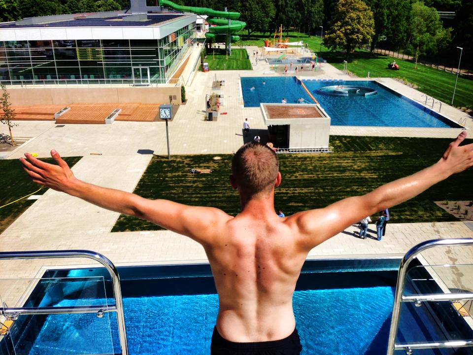 Die Sprungtürme des Auebades sind Stahlkonstruktionen der 1950er Jahre #kasselfakten (kat) https://t.co/WUqf0aqZql