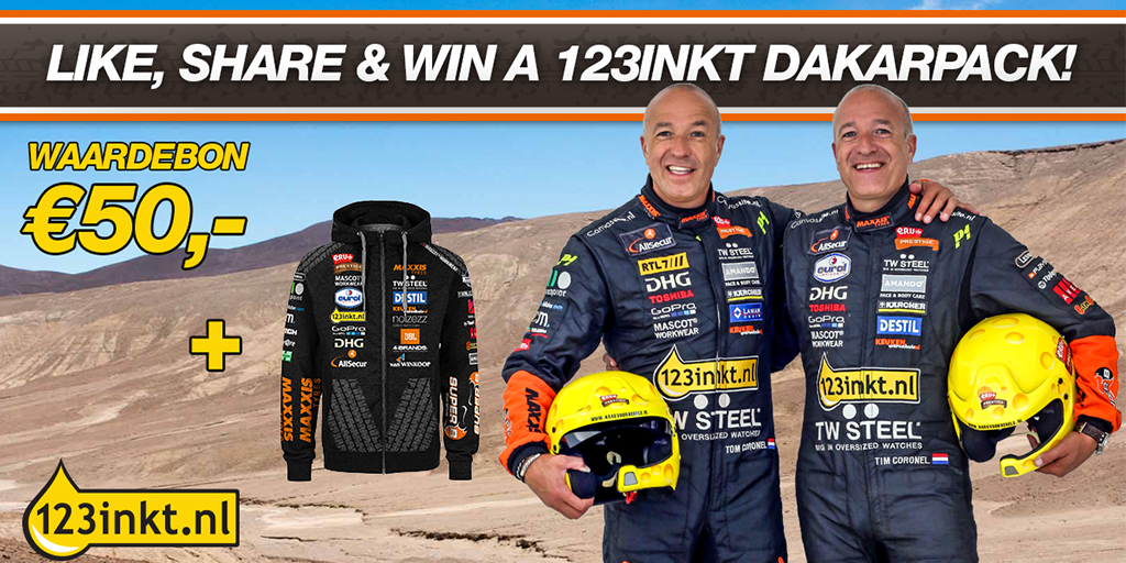 TimCoronel's tweet photo. Maak kans op een waardebon en hoody #Dakar2016 https://t.co/vy8Av0PLI6