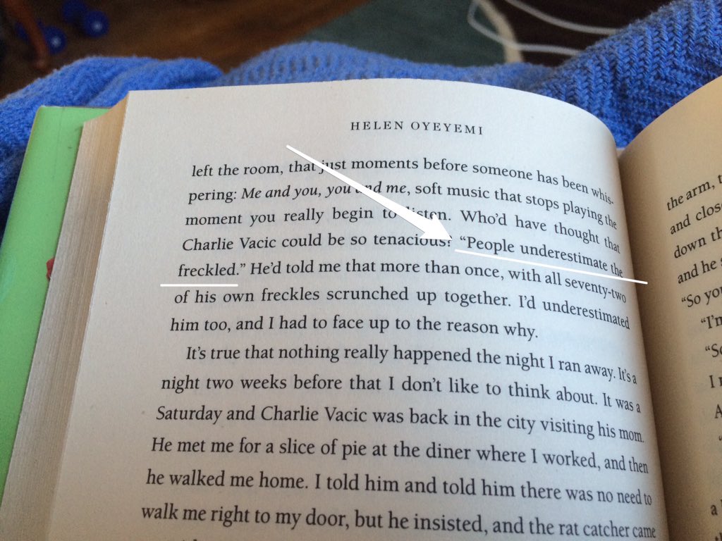 frecklywench's tweet photo. Wise words from Boy, Snow, Bird by #HelenOyeyemi. #freckles #frecklepride https://t.co/Qd5gth99ie