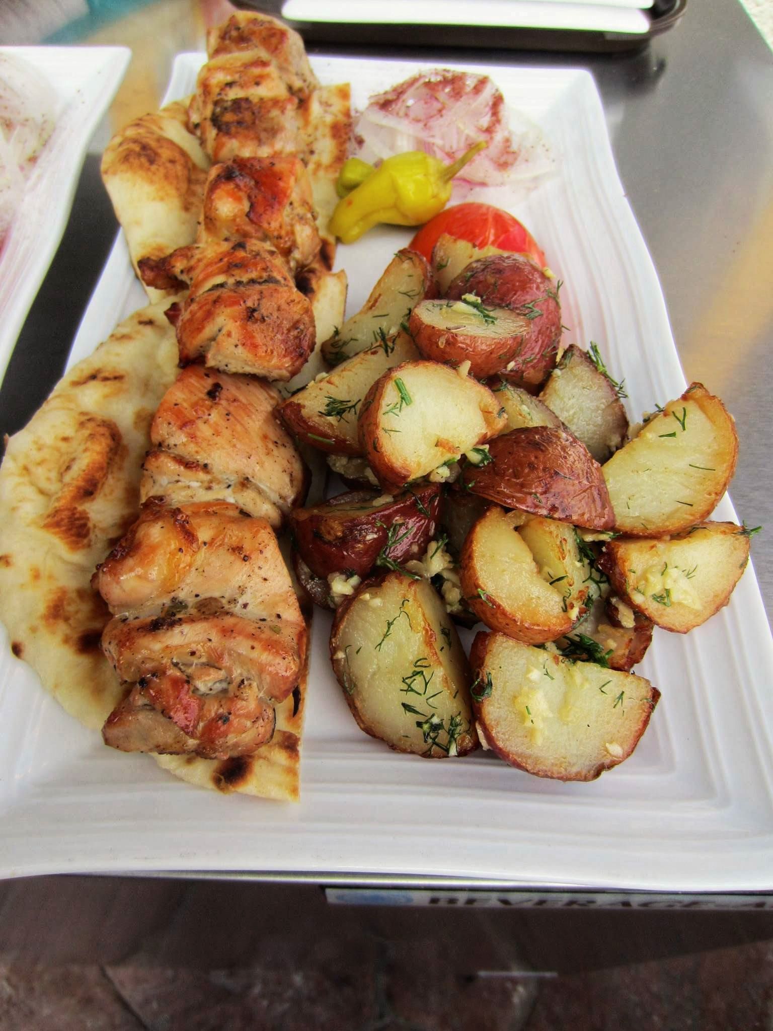 Restaurant Suliko on Twitter: "Chicken Shish Kebab with home potato ...