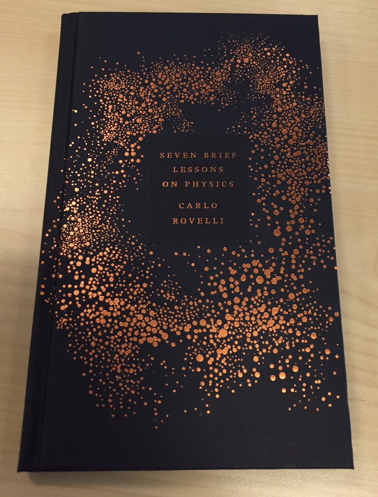 rchambers22's tweet photo. About to hit Friday Eve and I have a new book with some more to collect :) #sevenbrieflessonsonphysics https://t.co/U744ktmlgF