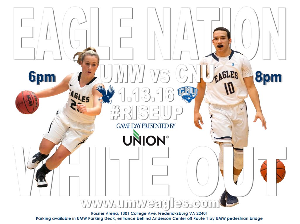 UMWTalons's tweet photo. Come out tonight at 6pm and support the Men and Women's basketball team! #MaryWashWednesday https://t.co/iwCrOk8PkS