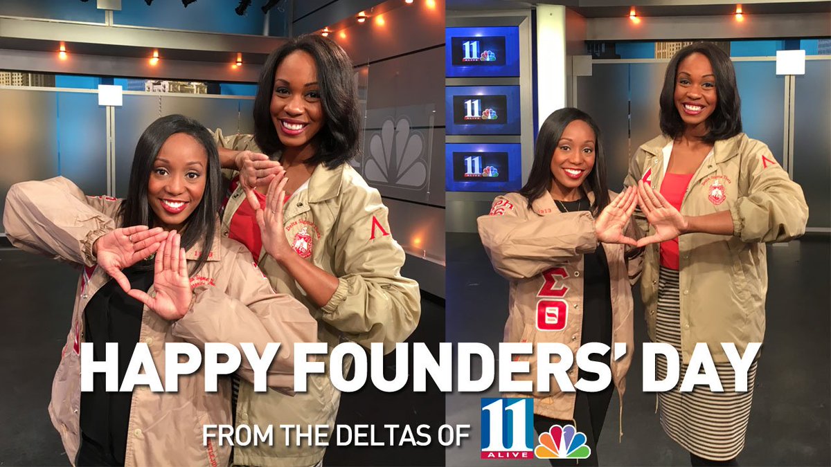 11AliveNews's tweet photo. Happy Founders' Day from @JBellamyTV @ReporterBlayne #dst1913 #dst103 https://t.co/8d7EcIYFpH