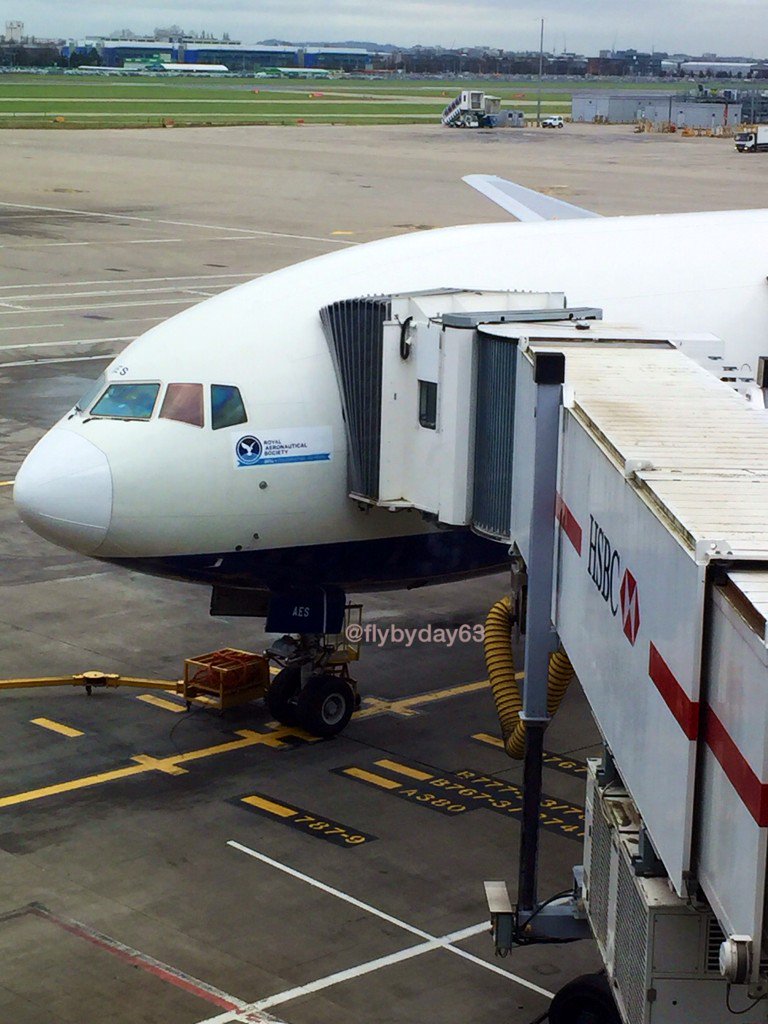 flybyday63's tweet photo. Nice to spot this beautiful B777 embracing celebrations of the 150th anniversary of the Royal Aeronautical Society✈️ https://t.co/uTRV4htVWe