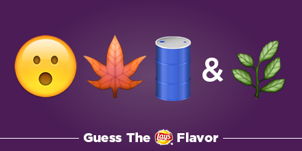 LAYS's tweet photo. Can u guess our new 🌿 flavor?! Tell us w #Lays #Entry by 1159pm CT for shot @ $1K! See Rules https://t.co/7AnjrEInPr https://t.co/S6Q7pIzI5B