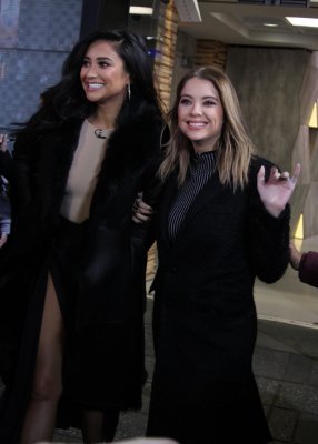 pllcandids's tweet photo. Ashley and Shay at Good Morning America in New York City on January 12th, 2016 https://t.co/RhvbBbnyt7