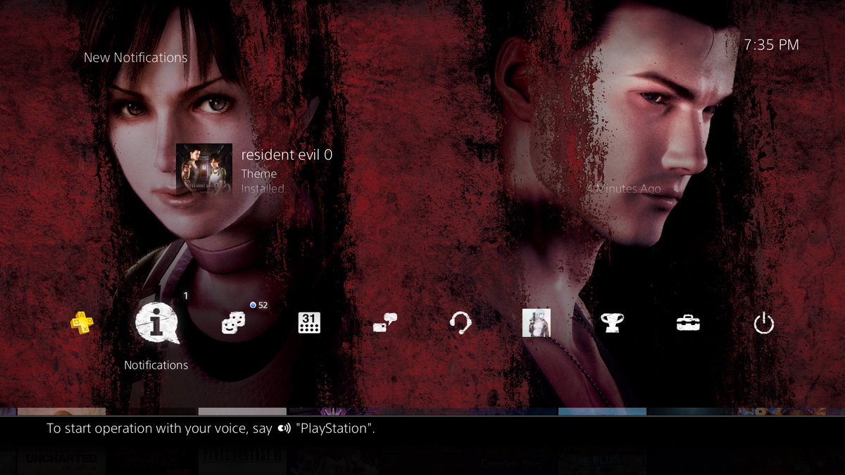 Heavens_Blast's tweet photo. I Pre-Ordered #ResidentEvil0 for the PS4 with an awesome theme. Can't wait to play it again. #Capcom_Unity #PS4share https://t.co/vUL6QxZnwa