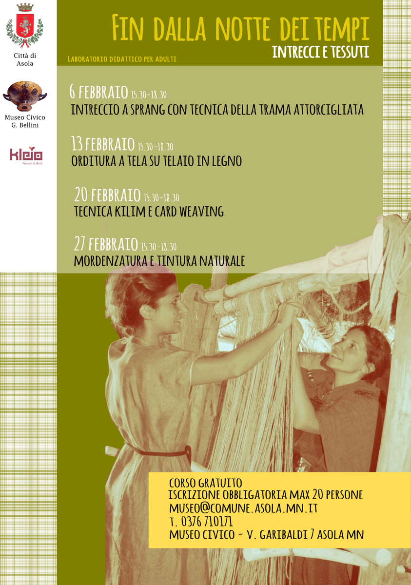 AsolaCultura's tweet photo. #Asola Laboratorio Tintura Tessitura 1516-2016 #ASSEDIO @Terredimantova @EventiMantova @Mantova24 @archeomed https://t.co/uGzui4GZL5