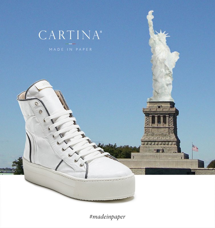 When Cartina meets New York! #madeinpaper #shoes