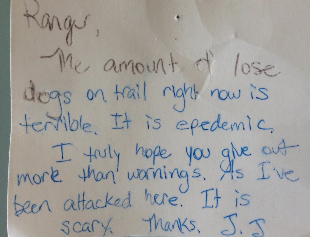 Think no one minds if you run your dog off leash? Think again. Leash your dog. It is respectful &amp; safe.