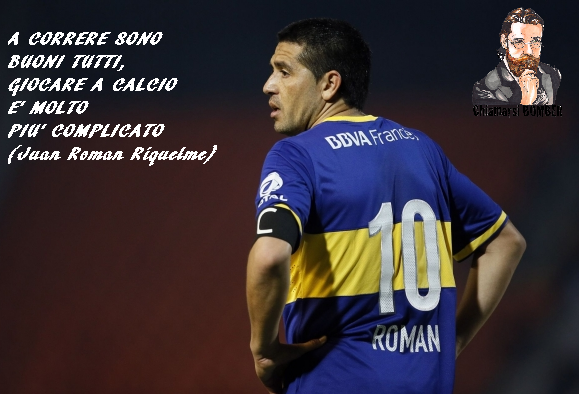ChiamarsiBomber's tweet photo. Juan Roman #Riquelme idolo di tutti quei #bomber che non muovono un passo in campo. https://t.co/hann7fgyxg