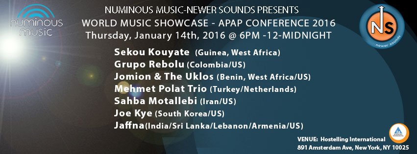 JomionUklos's tweet photo. Tomorrw night! #BeninRoots alive at @APAP365 @NuminousNewer showcase! Welcome @buye_pongo! https://t.co/9BCNTqhsM9 https://t.co/NFpSvR2ucD