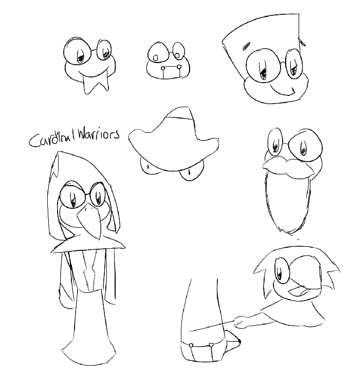 anddrewwiles's tweet photo. Sketched a bunch of side characters for #OrbLegend @orblegend. Cardinal Warriors?! https://t.co/5rThUEd4hm