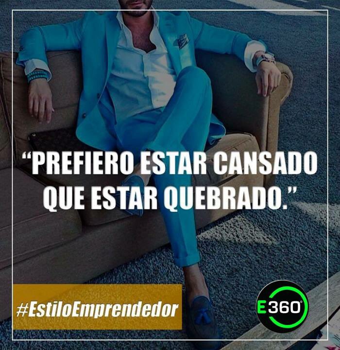 Empr360's tweet image. Prefiero estar cansado que estar quebrado. #Emprendimiento360