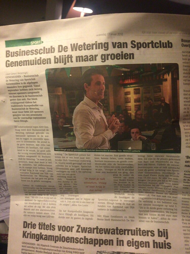 BCDeWetering's tweet image. De nodige aandacht voor BCW in @DeStadskoerier, aandacht moet naar sponsoren, #KoopBijOnzeSponsoren #SCG #gunfactor