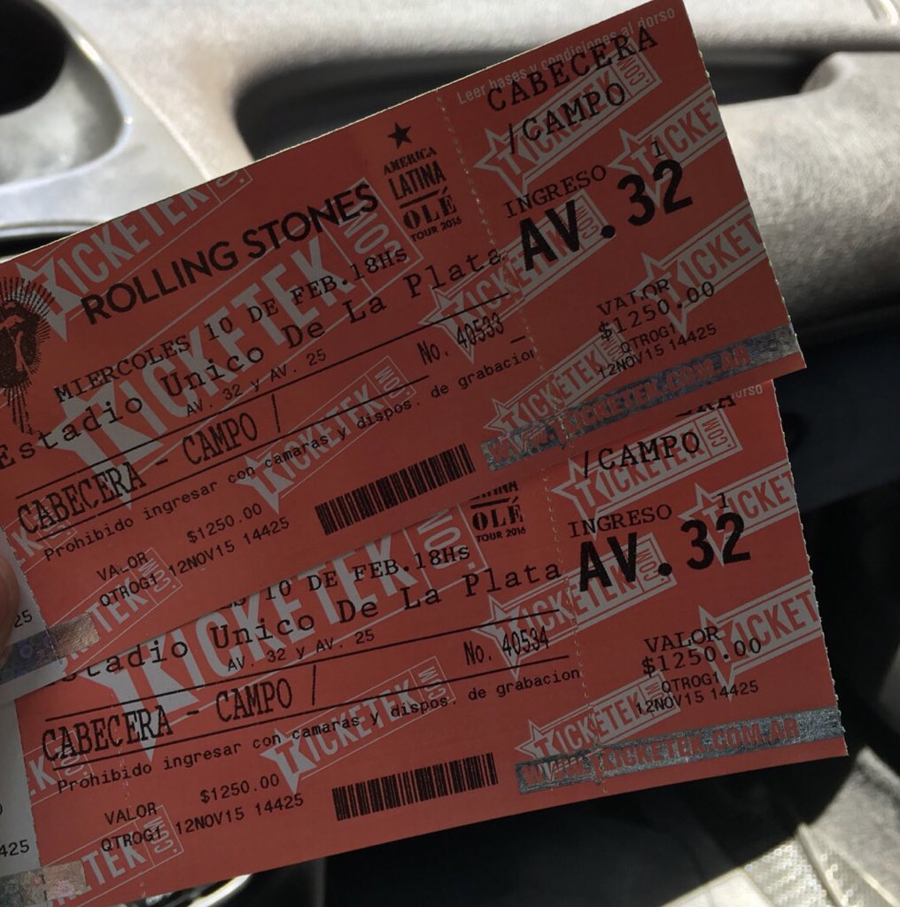 Entradas en mano, nos vemos en la plataa jagger!! <a href="/RollingStonesOK/">Rolling Stones Argentina</a> 👌