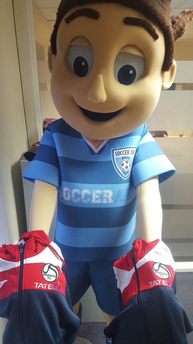 Our new mascot sam ready to deliver these new tops to <a href="/rosegrovefc/">Rosegrove FC</a> under 8s. <a href="/OfficialKit1/">Official Kit</a> <a href="/JomaSport/">Joma Sport</a>