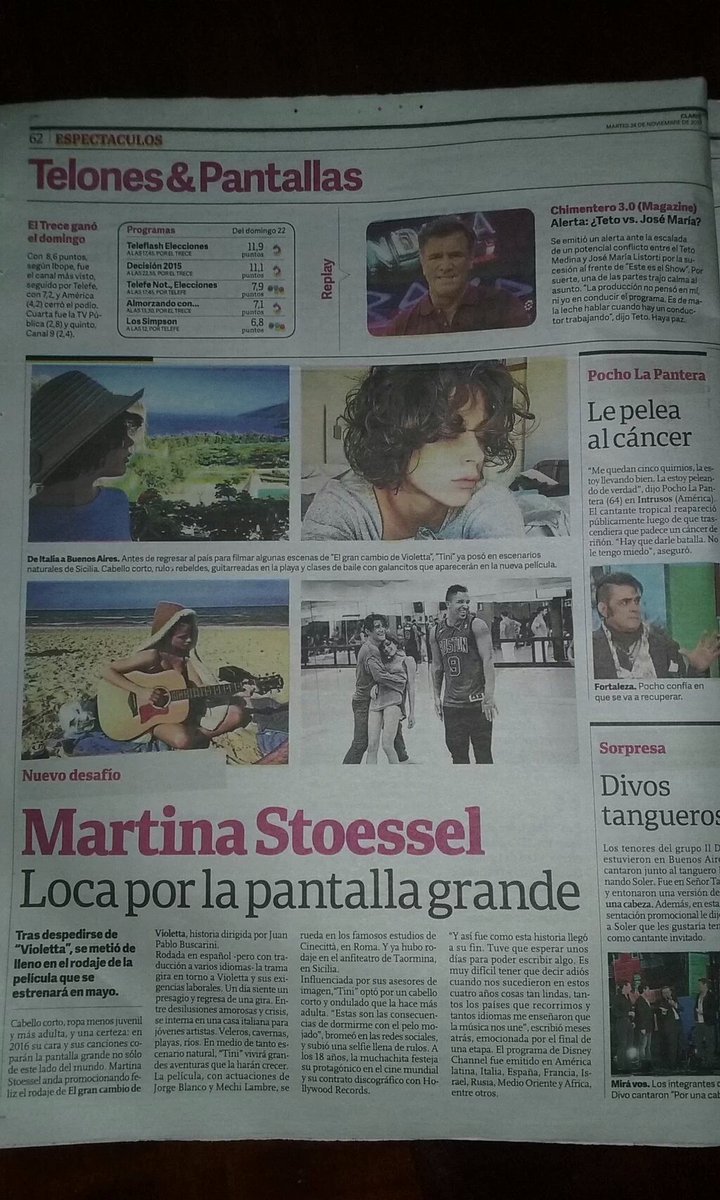 TiniElGran_CDV's tweet photo. Fue un éxito impresionante👑 Estamos ORGULLOSOS!🙌👏👏 #MartinaStoessel ❤ https://t.co/7JlLvDVCnw