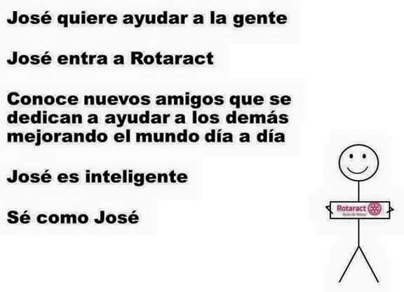 ClubRotaractSMH's tweet photo. Sé como José #berotaract #humorrotaract https://t.co/bhY2snrRyB