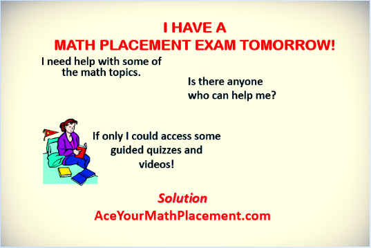 math_success's tweet image. @nhartnasty7 Don&apos;t waste time and money in remedial math. Review your algebra AceYourMathPlacement.com #MathPlacement