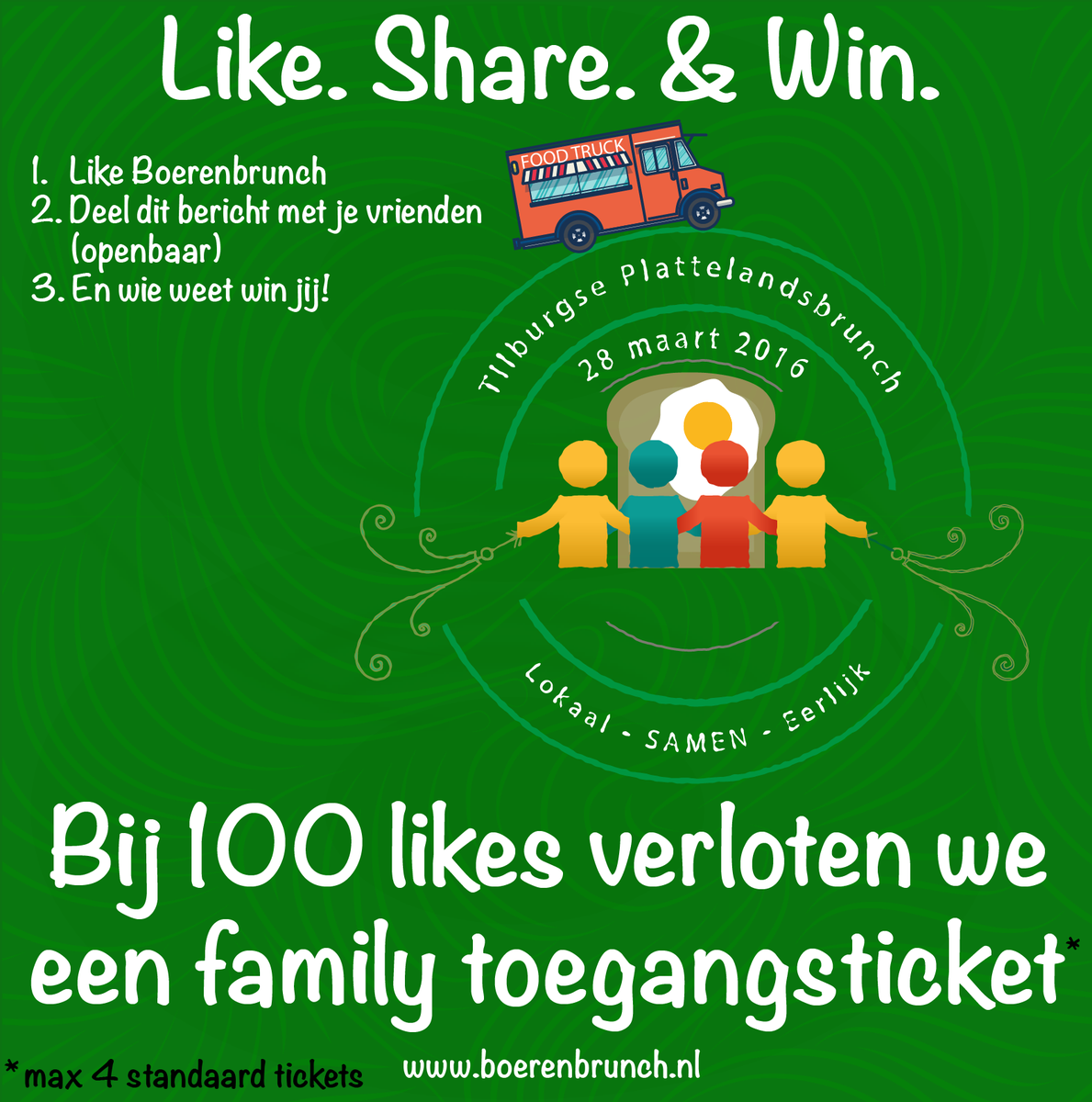WIN gratis tickets voor <a href="/Paasbrunch/">Paasfair Tilburg</a>! 1. like on.fb.me/1RE97TZ, 2. RT dit bericht en 3. Win gratis tickets!