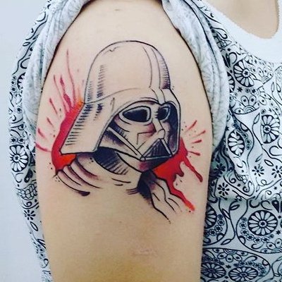 4 day old Darth Vader by Pussifer tattoos in Belfast UK I love the style  and little details Hurt like hell on the wrist but worth the sacrifice   rtattoo
