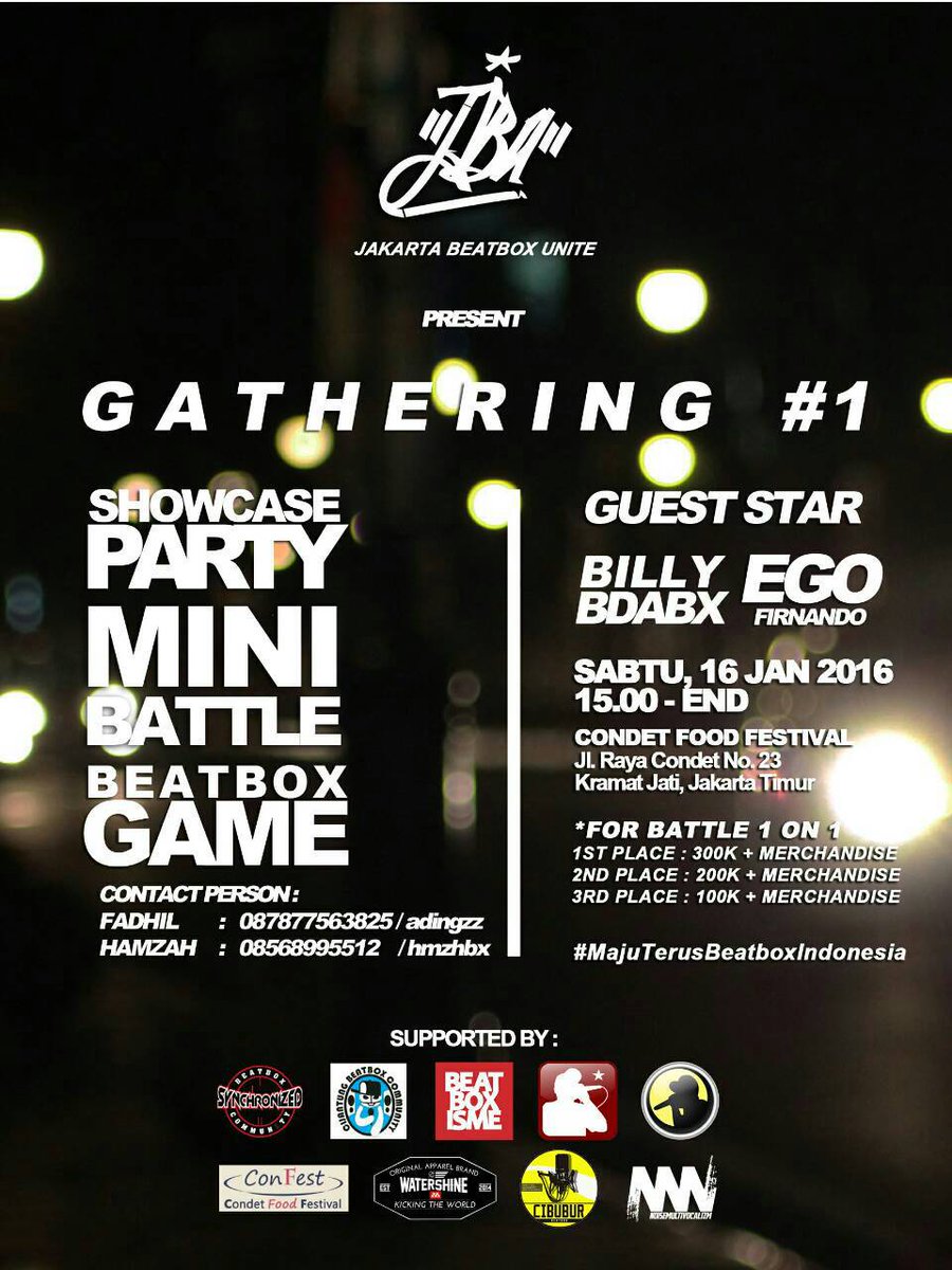 Don't miss it guys!!! Tanggal 16-01-2016 <a href="/indobeatbox/">INDONESIA BEATBOX</a> @muluttravellers @noisemultivocal